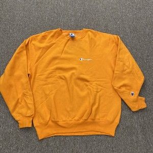 Vintage MADE IN USA Champion XL Orange crewneck sweatshirt